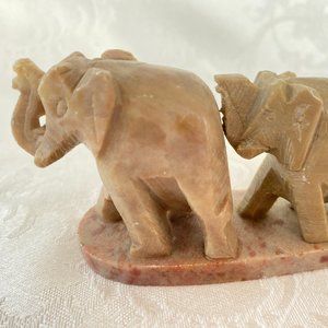 Stone Walking Elephant Desk Decor Paper Weight Made in India
